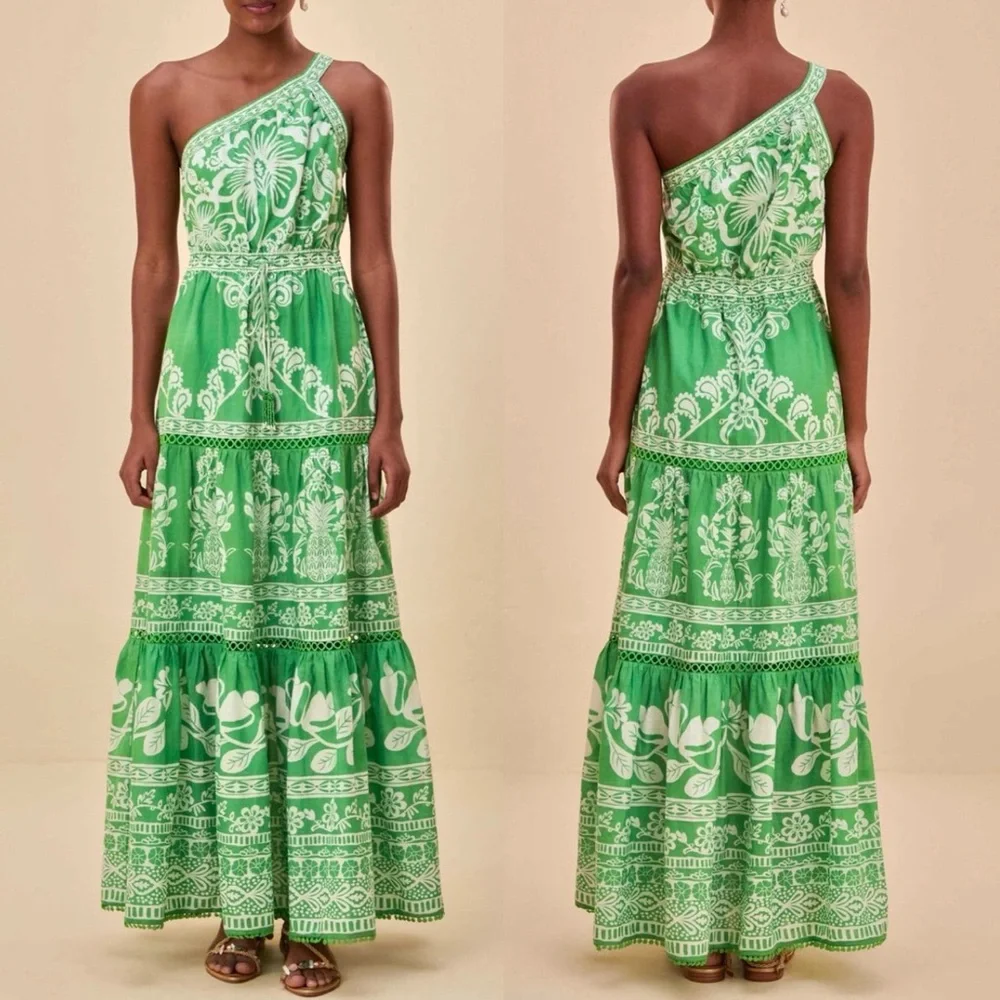 🌺🎉HP🎉🌺 NWT Farm Rio Sweet Garden Maxi Dress - Picture 2 of 16